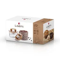 Набір ємностей для зберігання Bergner Coffee & tea lovers 2 шт (BG-20503-MM) - мініатюра 3