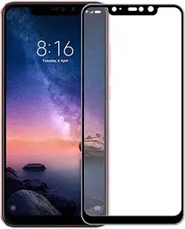 Захисне скло Tempered Glass 3D Full Glue Xiaomi Redmi Note 6 Pro black - мініатюра 1