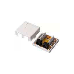 Комп'ютерна розетка RJ45x2 UTP cat.5e Kingda (KD-WP6035-C5e) - мініатюра 2