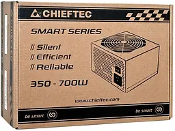 Chieftec Блок живлення RETAIL Smart GPS-600A8, 600W, 12cm fan, eff. >85%,24+8pin(4+4),2xMolex,4xSATA,2xPCIe 8pin(6+2) - мініатюра 4
