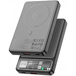 Зовнішній акумулятор Hoco Q18 Tourer power bank with magnetic fast charging магнітний 10000mAh 6942007605182 - мініатюра 4