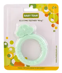 Прорізувач Baby Team Кільце, силіконовий, бірюзовий (4009_бирюзовый) - мініатюра 2