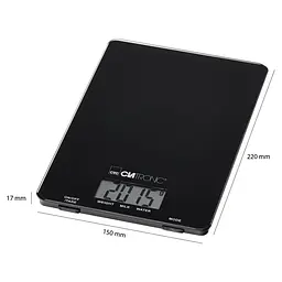 Ваги кухонні Clatronic KW 3626 Black - мініатюра 2