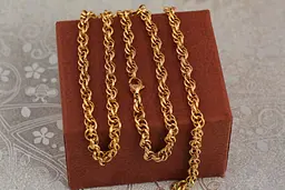 Ланцюг Xuping Jewelry кругла корда 60 см 6 мм золотистий