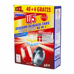 Таблетки для посудомийної машини All in 1 Multi-Active W5, 44 шт