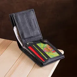 Чоловічий шкіряний гаманець (ST108) ST Leather 12х9х3 см acs0015186 - мініатюра 9