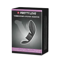 Віброкільце Pretty Love Master Ring 11 см (чорний) - мініатюра 4