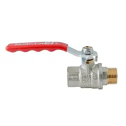 Кран кульовий ГШВ Koer Extreme KE.215-15 - 1/2" FM ручка "важіль" червона KR5750 - мініатюра 2