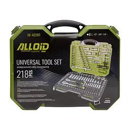 Набір інструментів Alloid 1/4", 3/8", 1/2", 218 шт. (НГ-4218П) - мініатюра 8