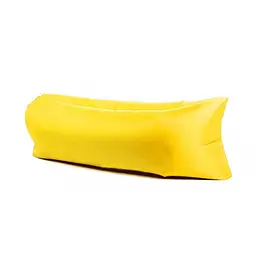 Диван надувний з подушкою лежак крісло 150х70см подушка 70х30см UKC AIR Sofa 4 жовтий