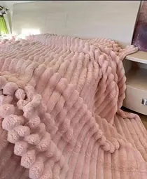Плед полуторний Шарпей 150*200 см. Рожевий пудра Colorful Home - мініатюра 3