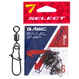 Вертлюжок с застежкой Select Basic Swivel Snap 6 (9 шт/уп)