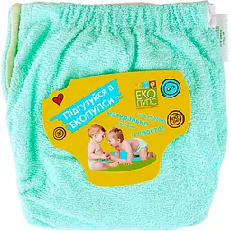 Підгузок трикотажний Еко Пупс Easy Size Classic 3 (5-9 кг), з вкладишем Abso Maxi, зелений, 1 шт. - мініатюра 4