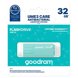 USB флеш накопичувач Goodram 32GB UME3 Care Green USB 3.2 (UME3-0320CRR11) - мініатюра 3