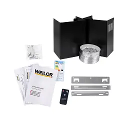 Витяжка декоративна похила Weilor Aura Wds 63 Black - мініатюра 12