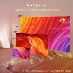 Проектор BYINTEK X25 смарт FullHD 4K WiFi LED Android - мініатюра 3