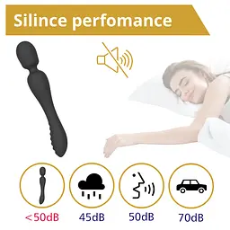 Вібратор Erospace Sweet Play Wand Vibrator 2in1 A8 62050070-0008 104547 - мініатюра 2