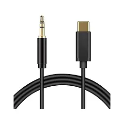 Кабель мультимедійний USB-C to 3.5mm M 1.0m black XoKo (AUX-002-BK)
