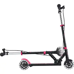 Самокат Globber Flow Element Junior Lights 50 кг чорно-рожевий (729-110) - мініатюра 4