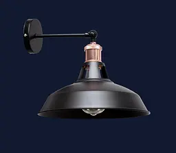 Бра настінне Levistella 752W6857F3-1 BK(270), E27, чорний метал, стиль лофт - мініатюра 2