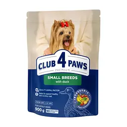 Сухий корм для собак Club 4 Paws Premium для малих порід з качкою 900 г (4820269143159)