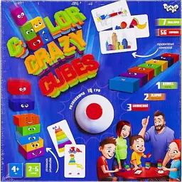 Настільна гра Danko Toys Color Crazy Cubes (укр.) (CCC-02-01U) - мініатюра 2