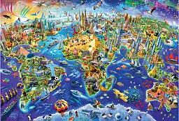 Пазл EuroGraphics Божевільний світ 2000 елементів (8220-5343) - мініатюра 2