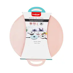 Кришка для посуду TS Kitchen силіконова універсальна діаметром 20,4 см, сірий HP34540S - мініатюра 6