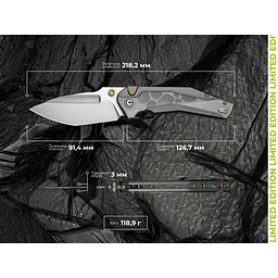 Ніж складаний туристичний Civivi Wellmax (9.1 см) 14C28N / Aluminum сірий - мініатюра 15