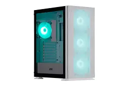 2E Gaming Корпус Virtus Neo G3301NW без БЖ 2xUSB3.0, 1xUSB2.0, 3x140мм ARGB, 1x120мм ARGB, VGA 340мм, LCS ready, контролер з пультом, TG Side Panel, ATX, білий