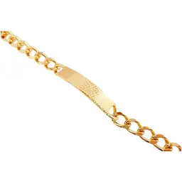 Браслет XUPING Позолота 18K "Панцирне Плетіння та Декоративна Пластина з Грецьким Візерунком" L= 20,5 см х 1 (844345)