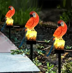 Ліхтар садовий SOLAR PARROT / Світильник для саду Папуга на сонячній батареї - мініатюра 5