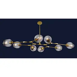 Люстра молекула Levistella 752L7731-8 GD+BK - мініатюра 2