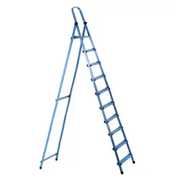 Драбина Work's стрем'янка металева - 410 (10 сх., синя) (63277)