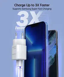 Зарядний пристрій для смартфона Choetech PD5006 33W із швидким заряджанням QC3.0/PD/PPS білий - мініатюра 5