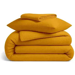 Комплект постільної білизни Cosas Orange CS1 Підлітковий муслін шафран (Muslin_0017Orange_El90-0017Orange_155)