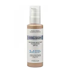 Тональний крем для обличчя Освітлення Collagen Whitening Moisture Foundation SPF15 (23) Enough 100 мл