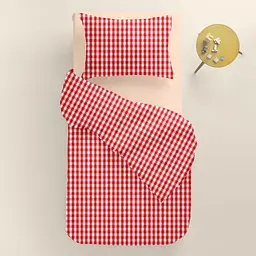Дитяча постільна білизна в ліжечко RED CHECK COSAS (4822052404065) - мініатюра 2