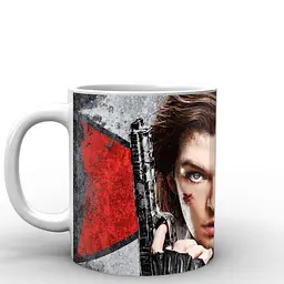 Кухоль GeekLand Resident Evil Обитель зла обличчя еліс RE.02.023 330 мл білий - мініатюра 2