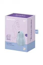 Вакуумний кліторальний стимулятор з вібрацією Satisfyer Pro To Go 1 блакитний - мініатюра 7