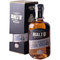 Віскі Malt B Scotch 42% 0.7 л  у подарунковій упаковці (8425027004015) - мініатюра 2