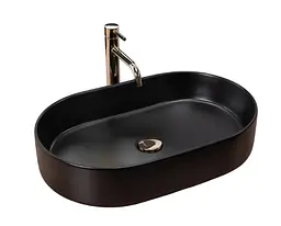 Умивальник Rea Nadia 61x38,5 black matt (REA-U1062), Матова