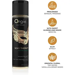 Масажна олія Orgie Sexy Therapy Aphrodisiac, 200 мл - мініатюра 3