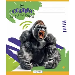 Зошит Школярик King of the Tropics 18 аркушів клітинка (018-3421K) - мініатюра 4