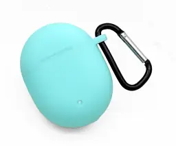 Чохол-накладка DK Silicone Candy Friendly з карабіном для Google Pixel Buds A (011407) (mint green) - мініатюра 3