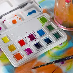 Набір акварельних фарб Van Gogh Pocket Box Vibrant Colours 12 кювет Royal Talens (8712079422820) - мініатюра 5