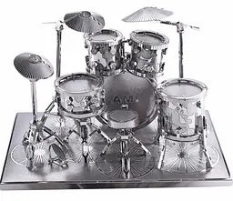 Колекційна модель PIECECOOL DRUM SET SILVER P032-S - мініатюра 2