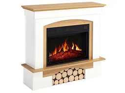 Електрокамін ArtiFlame Woodley AF23S білий дуб натуральний - мініатюра 5