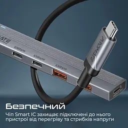 USB-Хаб Promate на 4 порти (litehub-pro) - мініатюра 4