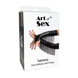 Вінілові мітенки Art of Sex - Lerona, розмір M, колір червоний - мініатюра 3